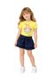 Girl's Flamingo Printed T-Shirt & Ruffle Shorts Set - with Tie Belt, Elasticated Waistband - 8