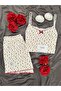 Women's Patterned Cotton Shorts Pajama Set