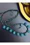 Damla Turquoise Natural Stone Necklace - 2