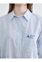 Nevavm Striped Oversize Poplin Women's Shirt Tunic with a Difference - 3