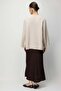 7020 Women's Bat Sleeve Crew Neck Knitwear Sweater Stone - 6