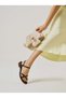 Bon Women's Summer Sandals with Gold Buckle on the Toe - 7