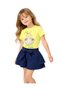 Girl's Flamingo Printed T-Shirt & Ruffle Shorts Set - with Tie Belt, Elasticated Waistband - 3
