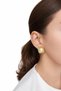 Vintage Pearl and Stone Square Design Earrings - 2