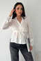 Women's Tie-Detail Shirt – Stylish Blouse with Light Texture - 3