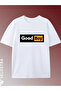 Men's Good Boy Printed Oversize Comfortable Daily Use Combed Cotton T-Shirt