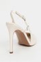 Ladonia Sedef Patent Leather Back Open Buckle Detail Women's Heeled Shoes - 8
