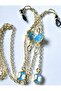 Glasses Chain with Blue Heart Figure - 6
