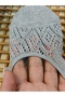 Combed Cotton Crochet Women's Ballerina Socks 4 Pairs - 2