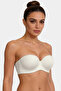 Wireless Half-Support Padded Seamless Strapless Laser Bra - 2