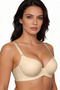 Underwire Gathering Support Non-Padded Seamless Laser Bra