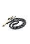 Capsule Cut Black Beirut Amber Prayer Beads - 4