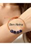 4-Piece Orange Bracelet with Evil Eye Beads, Lucky Bracelet - 3