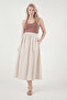 Modest Cotton Relaxed Fit Elastic Waist Hijab Midi Skirt Skirt 668Ye4449 - 3