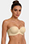 Wireless Half-Support Padded Seamless Strapless Laser Bra - 2
