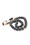 Systematic Globe Cut Large Size Black Ram's Horn Prayer Beads - 4