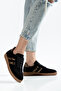 Women's Leopard Detailed Suede Comfortable Fit Orthopedic Sole Sneaker - 5