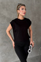 Women's Short Sleeve Basic T-Shirt – Modern Design with Lace Detail - 3