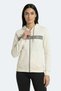Knotty I Women's Hooded Pocket Sweatshirt in Ecru - 6