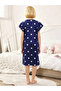 Girls Polka Dot Cloud Print Sleep Dress - 3
