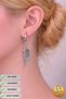 Steel Special Design Dangle Gift Angel Wing Couple Earrings, Does Not Tarnish or Fade - 3