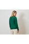 Women's Thin Knit Sweater, Green - 2