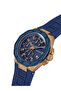 Mens Blue Rose Gold Tone Multi-function Watch - 4