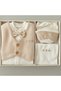 5-Piece Baby Boy Mevlütlük Set – Stylish Hospital Discharge & Holiday Set with Bow Tie and Vest (0-3 Months) - 2