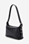 Capella Women's Baguette Bag Real Leather Black - 4