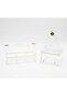 Acrylic 3 Section Candy Storage Box Transparent Organizer for Kitchen and Table Use 35 x 12 cm