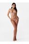 Metallic effect triangle bikini top - 3