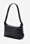 Capella Women's Baguette Bag Real Leather Black - 2