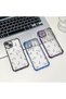 iPhone 15 Compatible Camera Protected Transparent Soft Silicone Phone Case Flower Pattern - 8