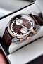Leather Strap - Brown - Men's Wristwatch - with Bracelet Gift - 4