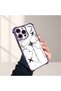 iPhone 15 Pro Compatible Camera Protected Transparent Soft Silicone Phone Case Airplane Pattern - 2