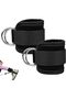 2-Pack Adjustable Padded Ankle Straps for Cable Machines with Training Wires