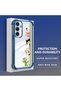 Samsung Galaxy S23 Fe Compatible Camera Protected Transparent Soft Silicone Phone Case Cat Pattern - 3