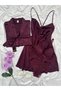 Women's Jasmin Satin Dressing Gown Nightgown Set with Underwear