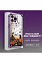 iPhone 15 Pro Compatible Camera Protected Transparent Soft Silicone Phone Case Cat Pattern - 3