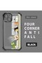 iPhone 15 Plus Compatible Camera Protected Transparent Soft Silicone Phone Case Cat Pattern