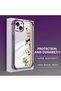 iPhone 15 Plus Compatible Camera Protected Transparent Soft Silicone Phone Case Cat Pattern - 3