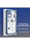 Samsung Galaxy M12 Compatible Camera Protected Transparent Soft Silicone Phone Case Airplane Pattern - 3