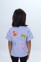 Girl's Printed Crew Neck Short Sleeve T-Shirt 24979 - 4
