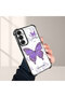 Samsung Galaxy A05S Compatible Camera Protected Transparent Soft Silicone Phone Case Butterfly Pattern - 2