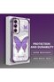 Samsung Galaxy A05S Compatible Camera Protected Transparent Soft Silicone Phone Case Butterfly Pattern - 3