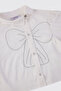 Girl's Bow Detailed Powder Shirt - 3