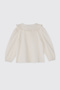 Baby Girl Long Sleeve White Shirt - 3
