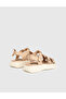 Pena Genuine Leather Beige Women's Sandals - 5