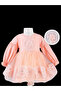 Leyli Floral Tulle Dress - Pink - 2