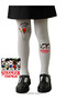 Stranger Things Hello Kitty Hellfire Club White Pantyhose Matte Opaque - 1